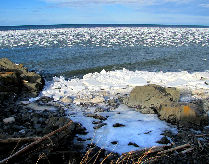 La pointe aux galets en hiver