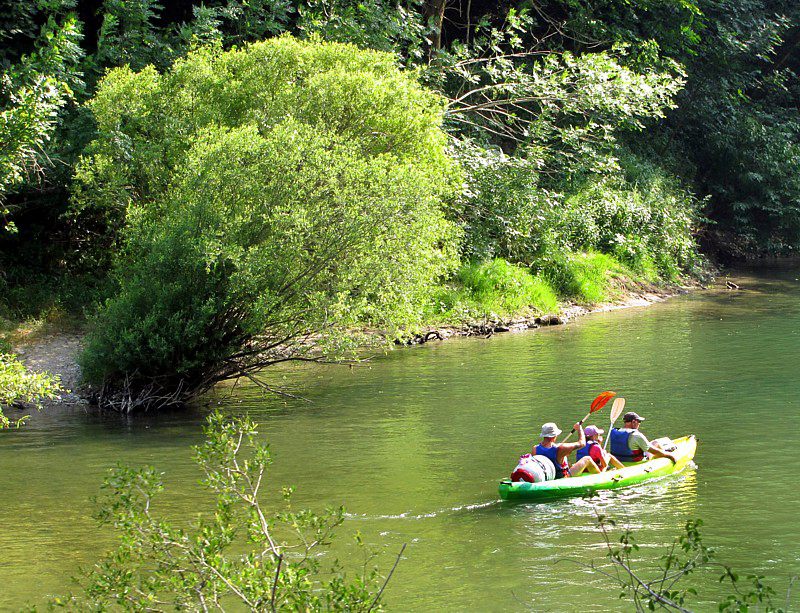 cano kayak sur le Tarn