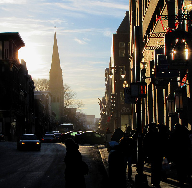 Rue St-Jean en fin de journée