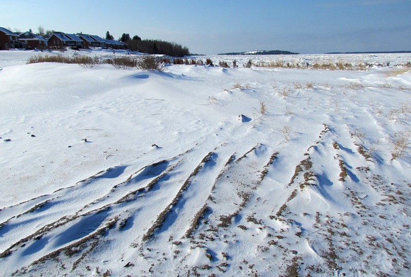 la plage de neige,  Rimouski