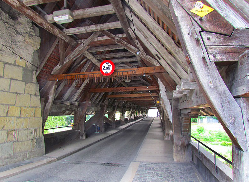 Intrieur du pont couvert d'Aarberg