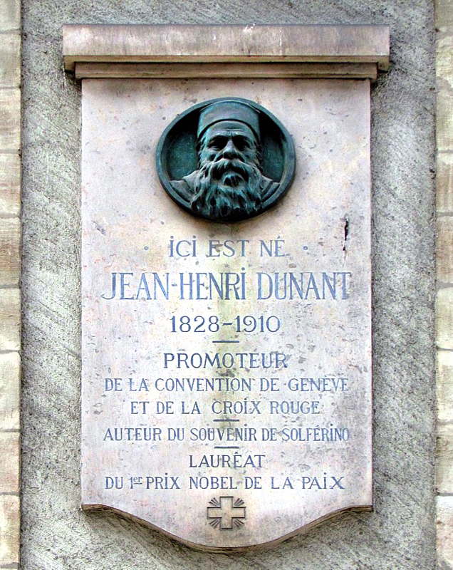 Ici est n Jean-Henri Dunant 1828-1910