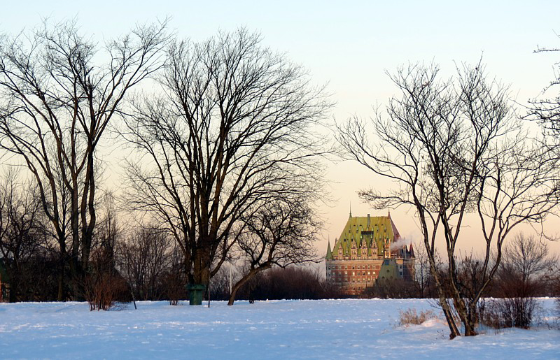 Au loin, le chteau Frontenac