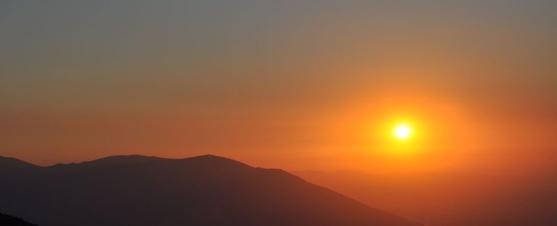 Puesta de sol en la Dormida