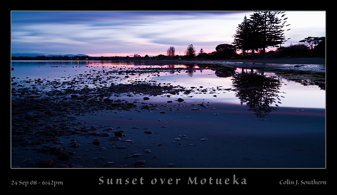 Sunset over Motueka