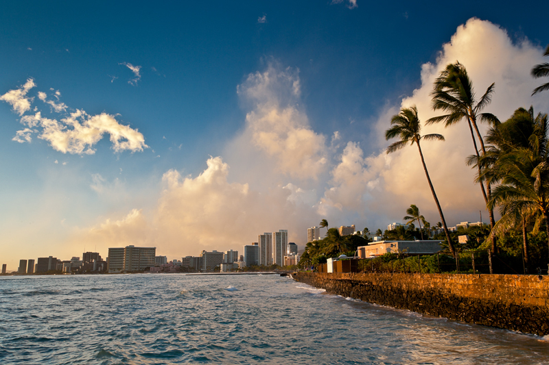 Waikiki at sunset 14644 
