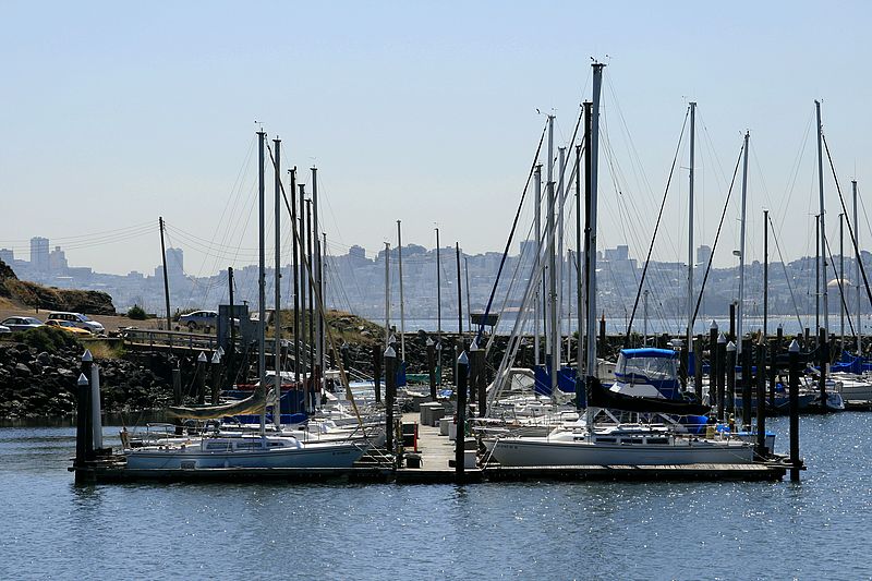 Boats and San Francisco in the background