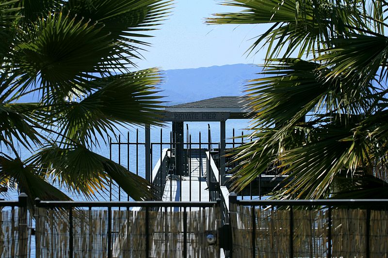 Private dock on Clear Lake