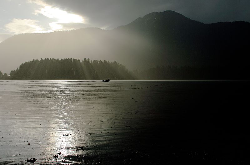 Sunshower over Sasby Island