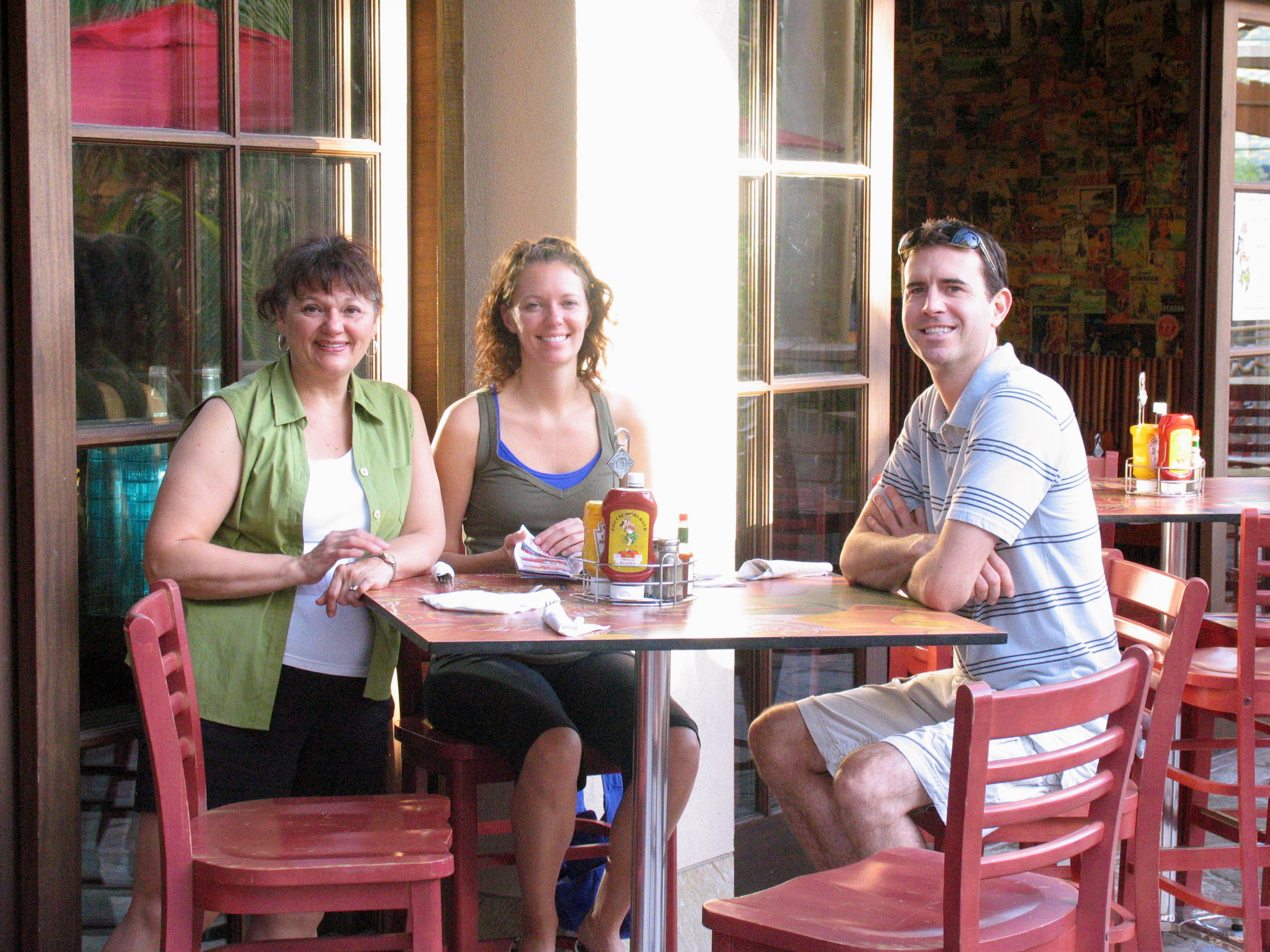 Breakfast across from the Wyndham