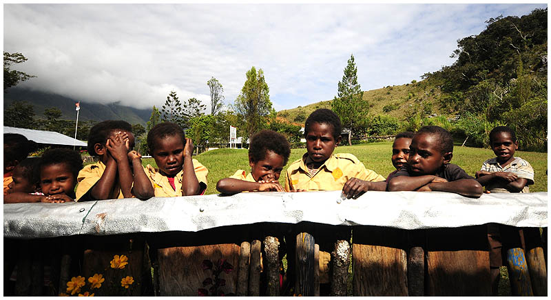 Learning about white people, Baliem School
