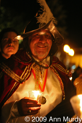 Soldier with candle