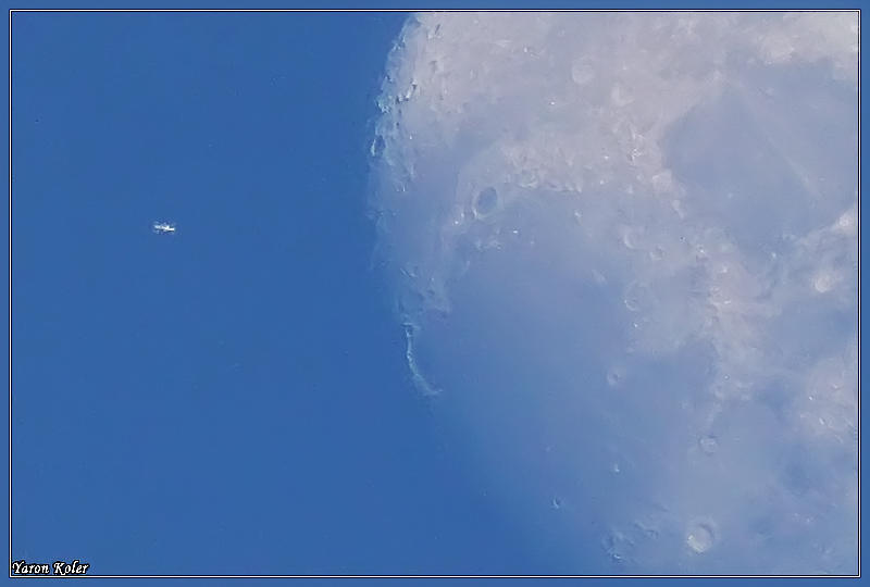 ISS past the Moon