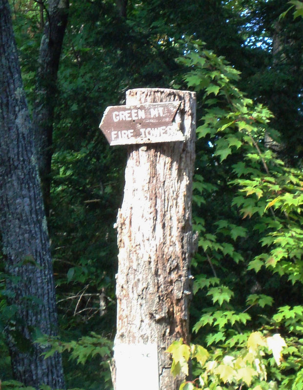 Green Mountain Trailhead Sign