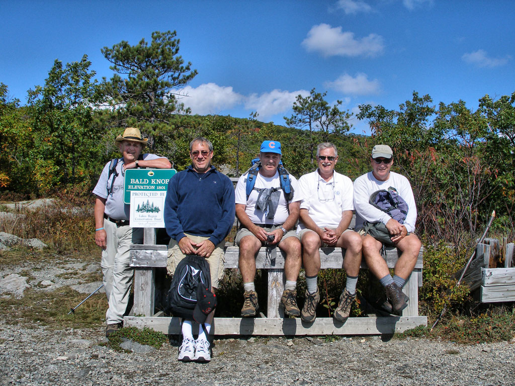 Hiker Guys at Bald Knob Summit