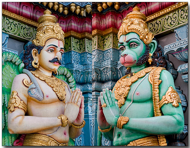 Sri Krishnan Temple - Deities at entrance