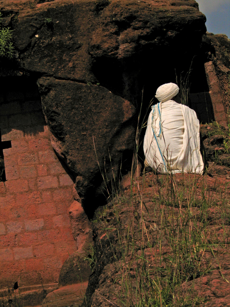 A lone priest