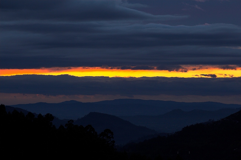 Mountain sunset