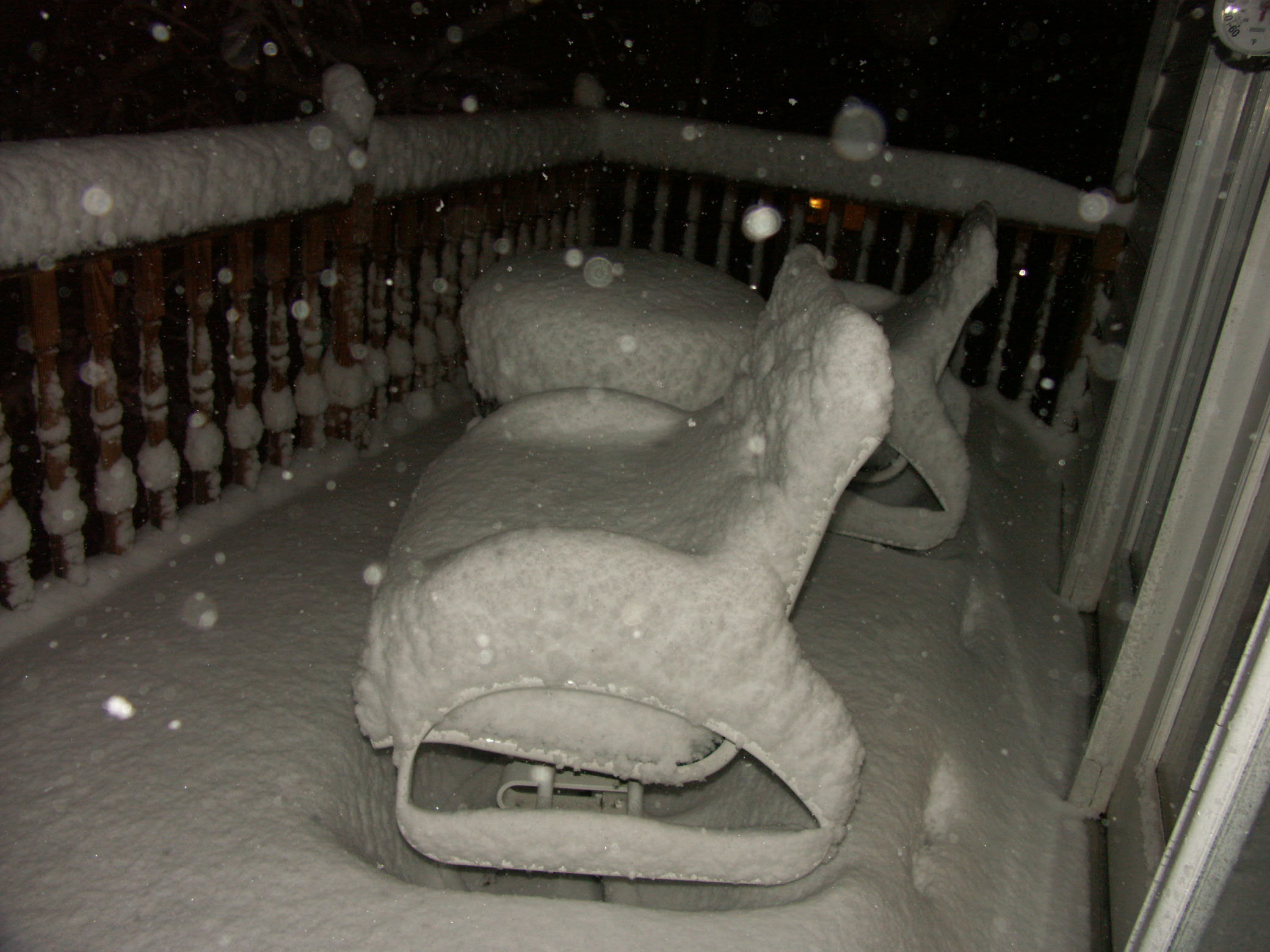 upstairs deck-just starting but 6 inches already
