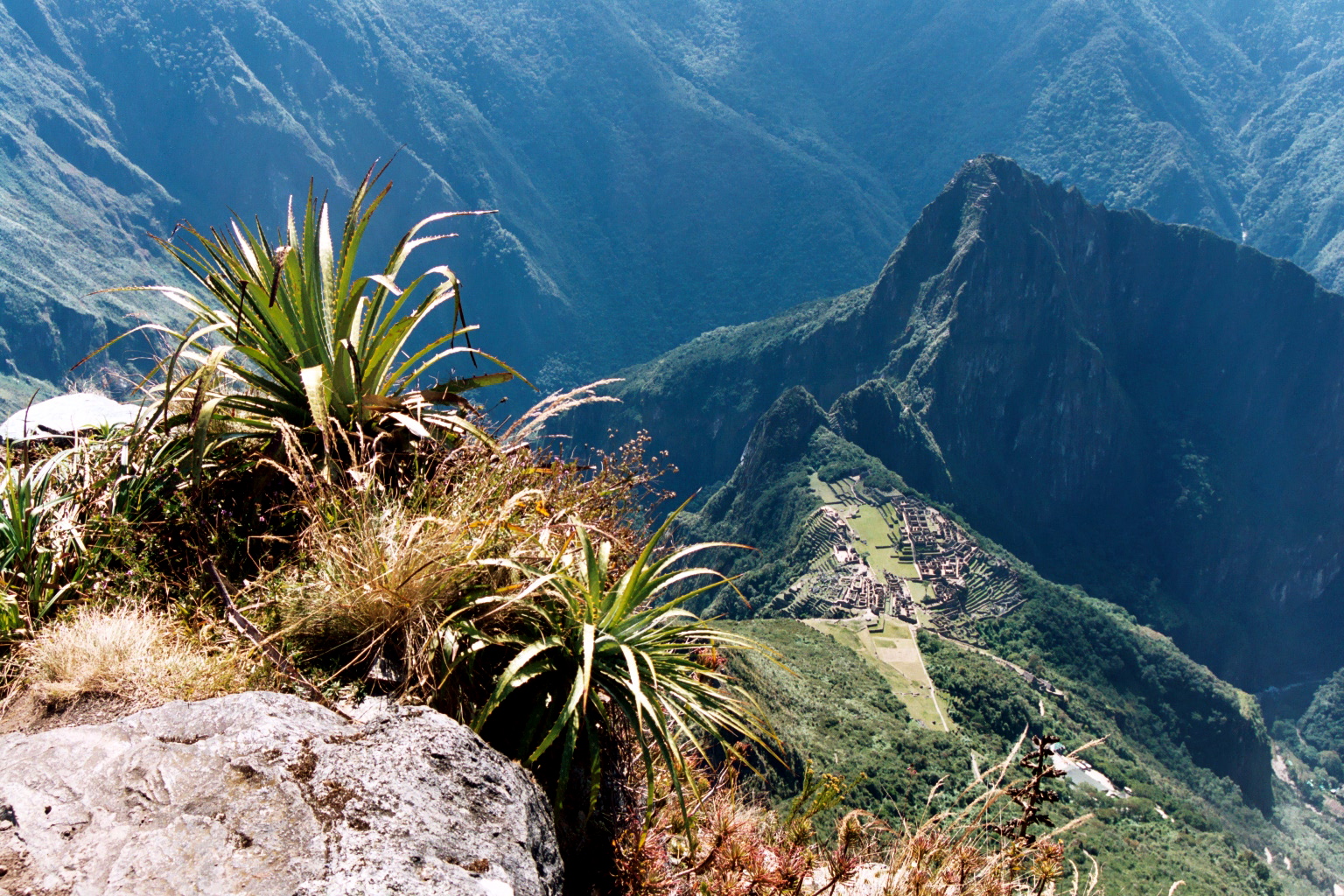 MP seen from Machu Picchu Mountain