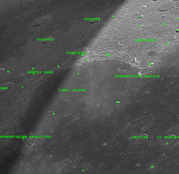 Sinus Iridum 24 hours apart : VMA