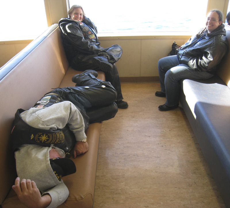 Ed (all pooped out) & family