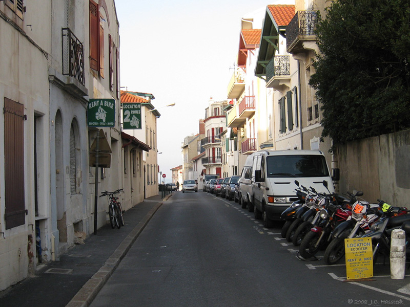 Side street near Radisson