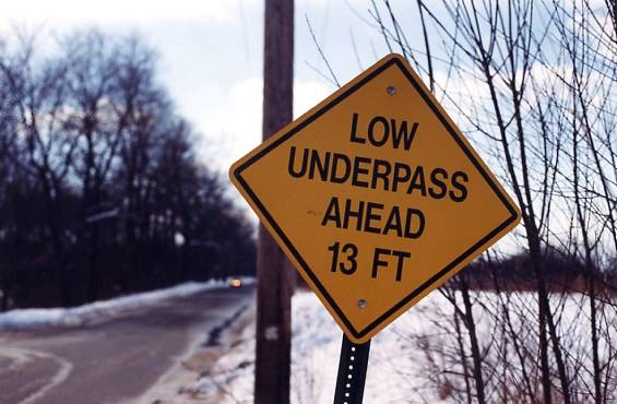 Low Underpass Ahead 13 FT