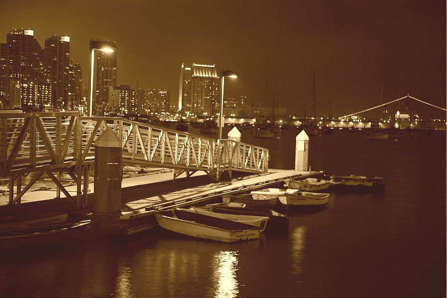 San Diego Harbor at Night 4