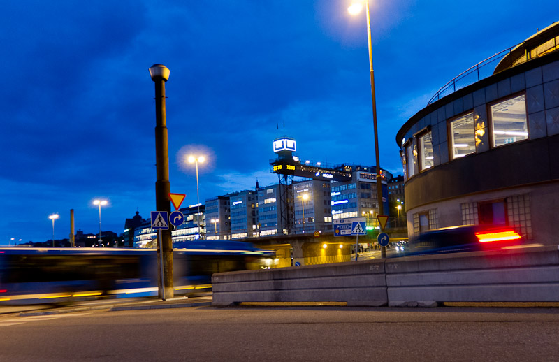 Slussen at night