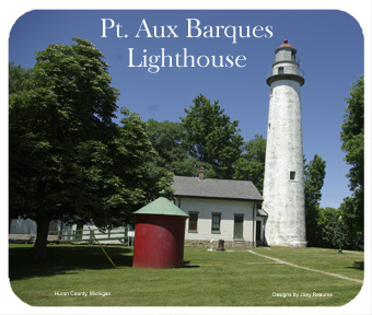 Pt. Aux Barques Lighthouse Mousepad