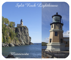 Split Rock Lighthouse Mousepad wide