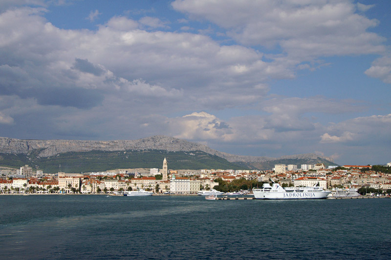 Arriving in Split by ferry