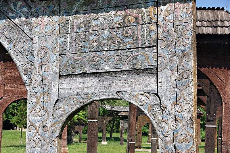 Székely gate at the grave of Balázs Orbán, Szejke Fürdő