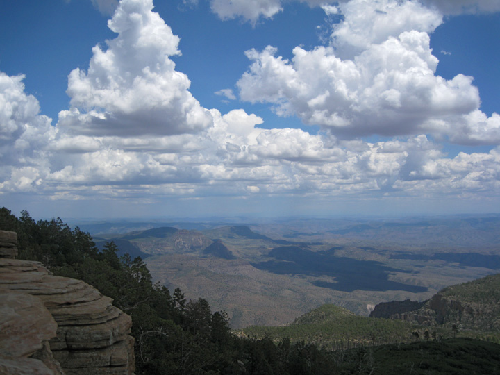 Cloud build-up...time to head off the mtn top