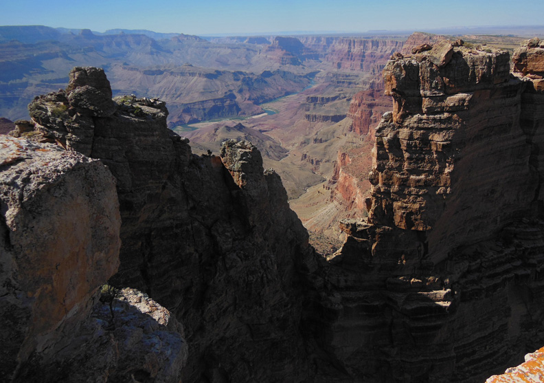 View through the rockwall