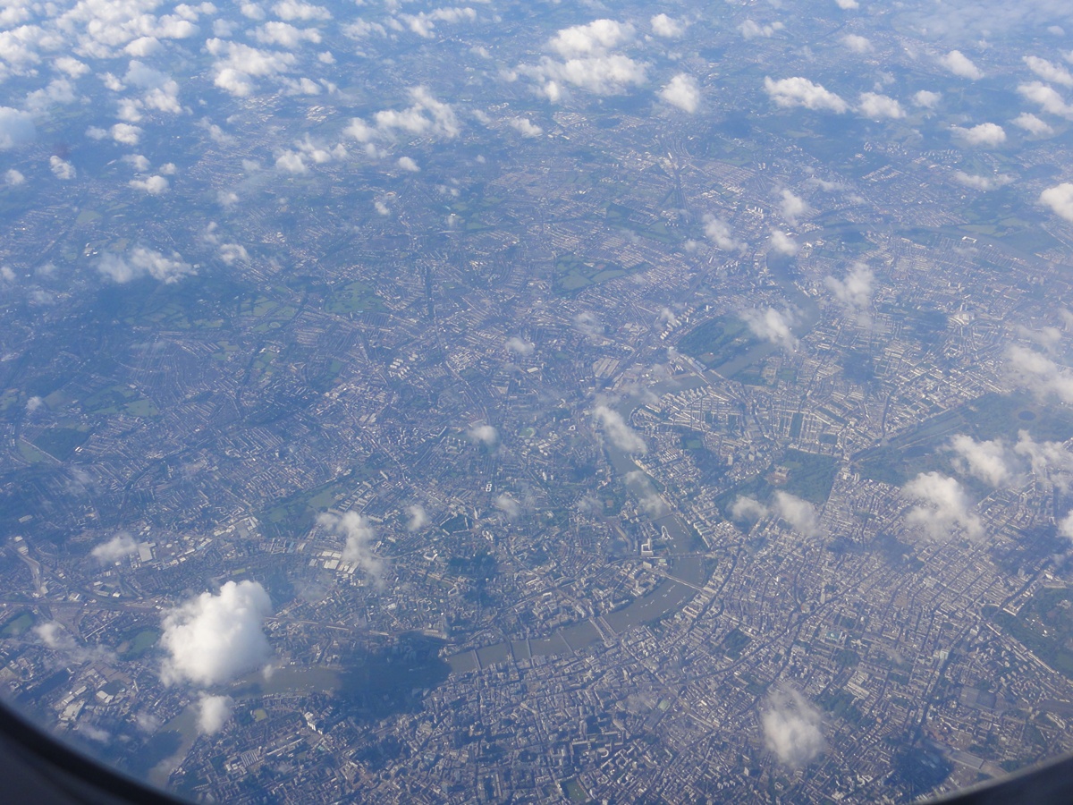 Looking down on London