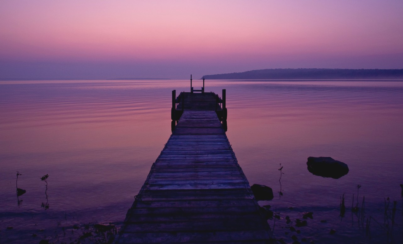 Purple Sunrise and Pier
