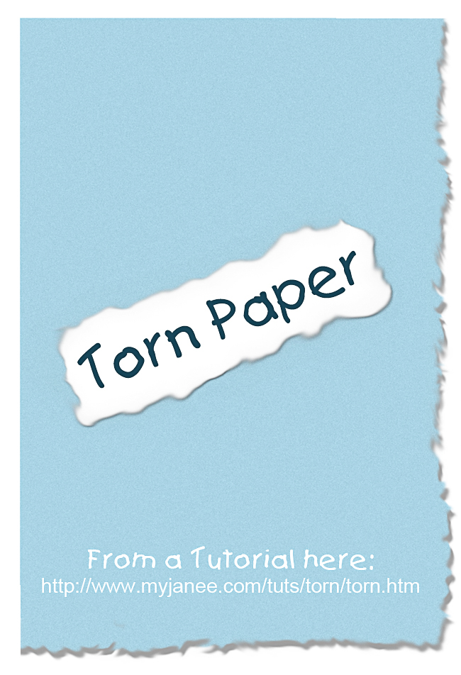 Torn Paper Tutorial