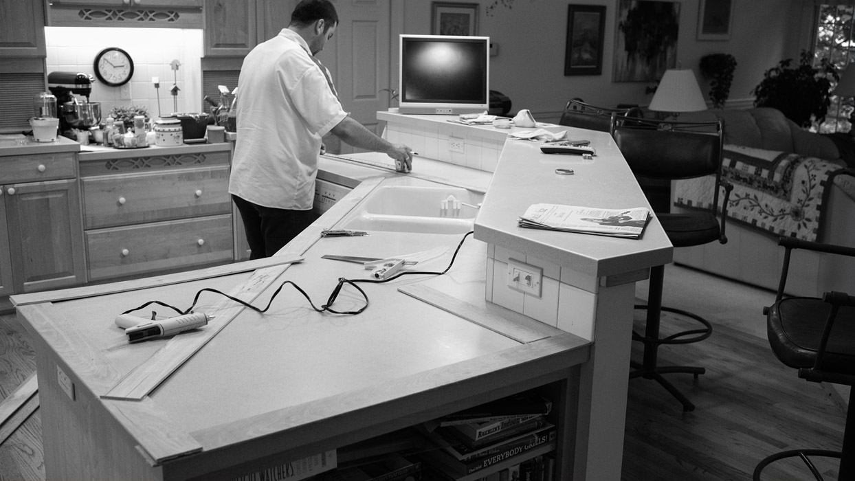 P1060395 Making template for countertop