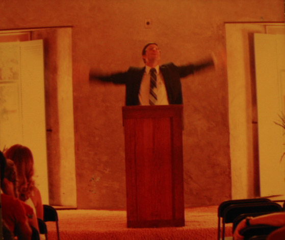 Pastor Larry so excited, hes about ready to take off.....c. 1980