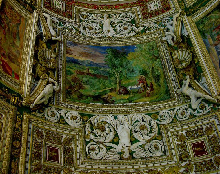 The Map Room's Ceiling, detail7084det