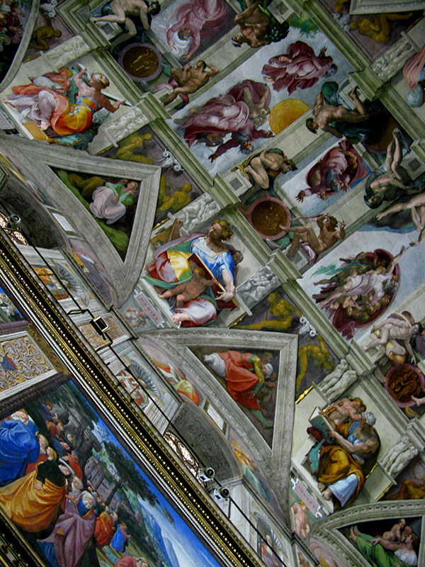 Michelangelo's ceiling fresco (1508-1512)7089