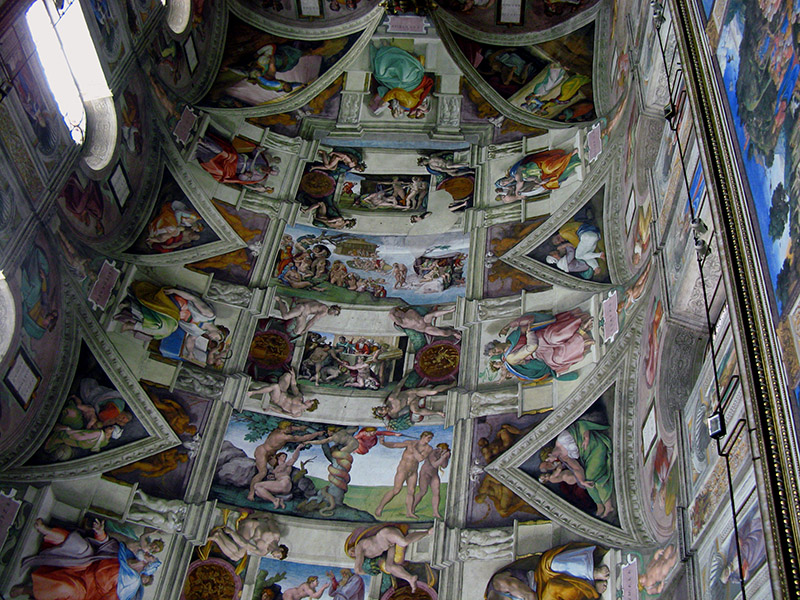 Michelangelo's ceiling fresco (1508-1512)7095