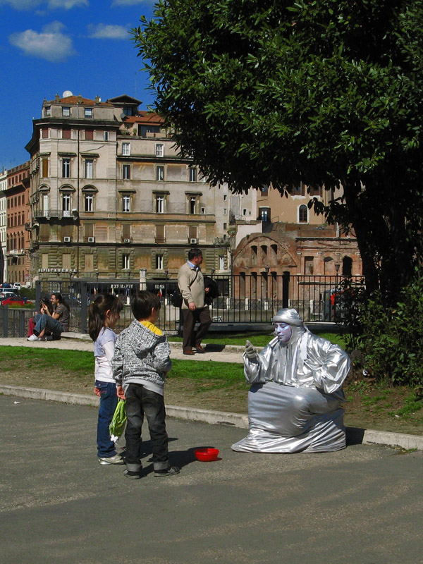 Fascinated by a Living Statue0057