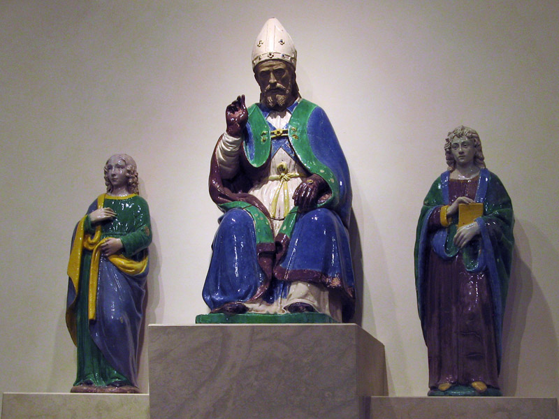 Three Saints in majolica3790