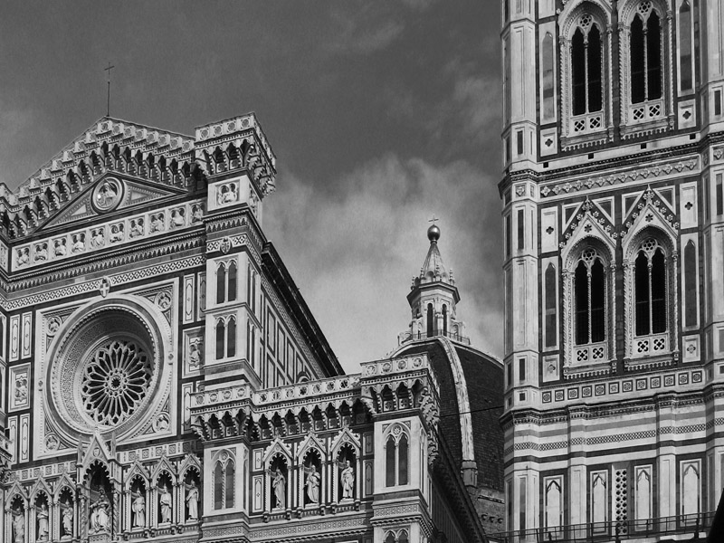 Santa Maria del Fiore and Giotto's Tower3478bw