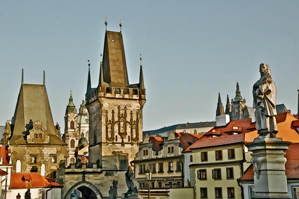 Prague, the City from Charles Bridge