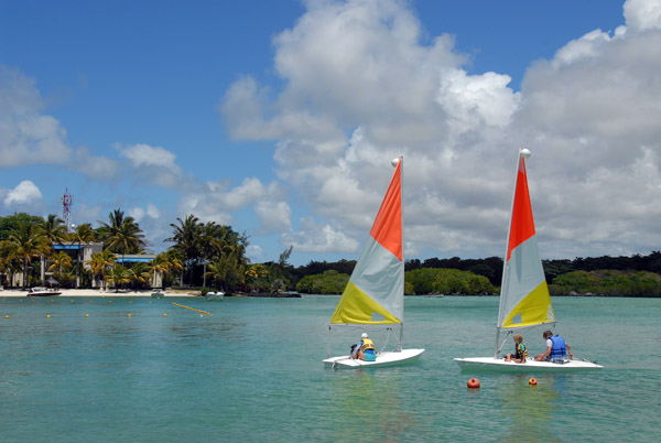 Sailing on Blue Bay, Mauritius