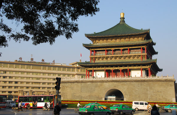 Bell Tower from Dong Daije, East Street, Xi'an